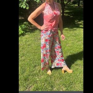 Handmade Vintage Pattern Halter Set